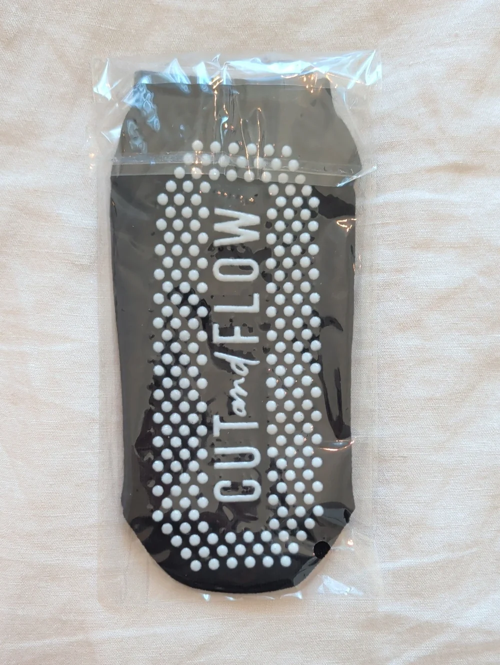 Pilates Black Non-Slip No-Show Socks